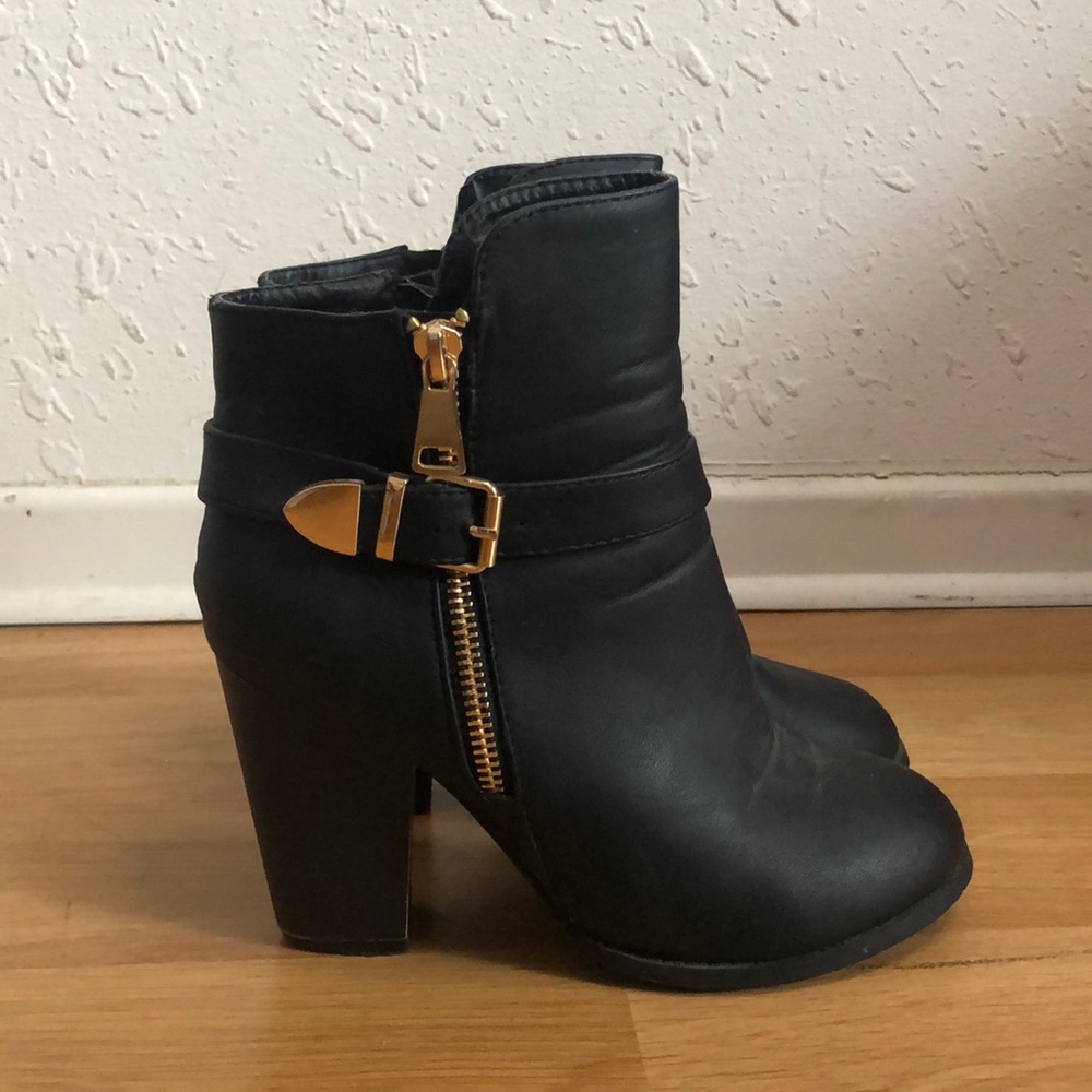 Black Heeled Booties